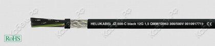 Кабель OZ-500-C black 2x1,5 SW Helukabel 10958