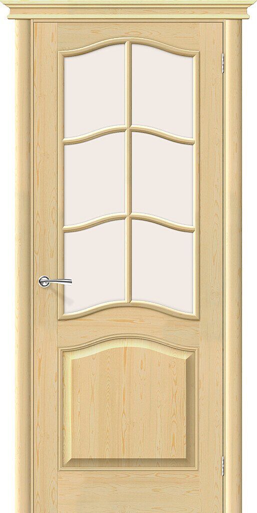 Дверь деревянная из массива сосны со стеклом М7 600мм