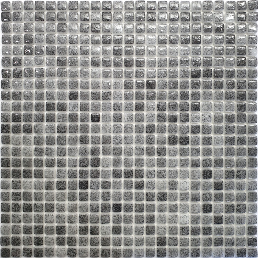 Мозаика стеклянная STP-GR002-10 черный, перламутровый, поверхность глянцевая NATURAL Steppa