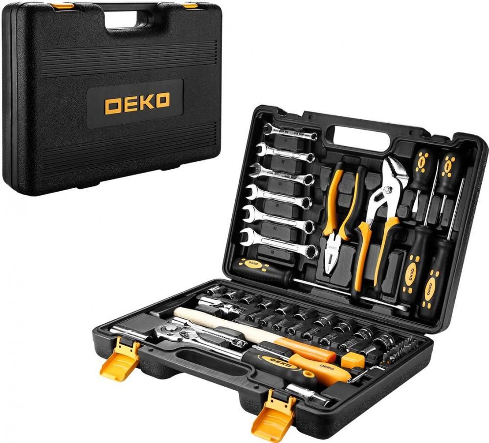 Универсальный набор инструмента для дома и авто в чемодане Deko DKMT63 (63 предмета) 065-0731 DEKO