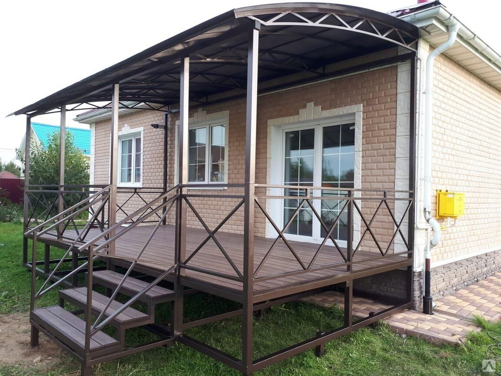 Металлический дом в Кропоткина терраса