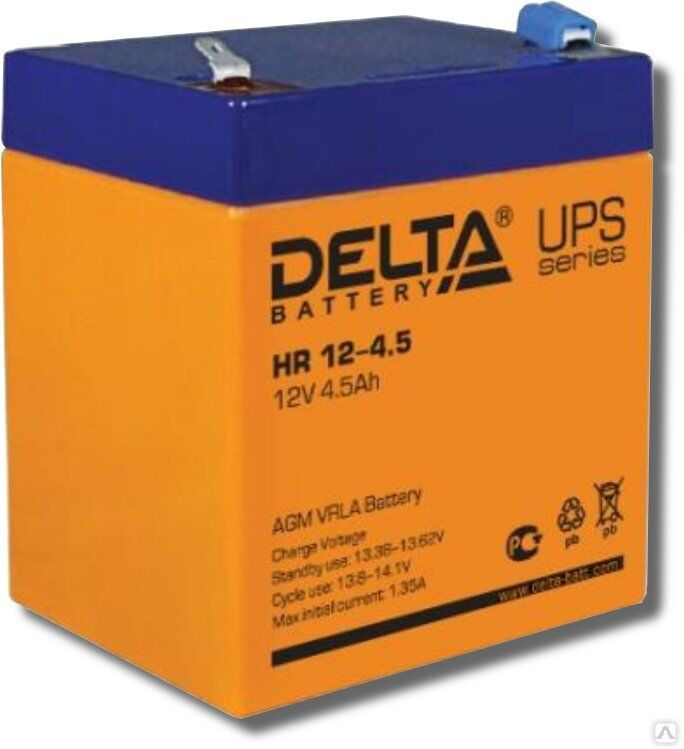 Аккумуляторная батарея Delta HR 12-4,5 (12V 4,5Ah)