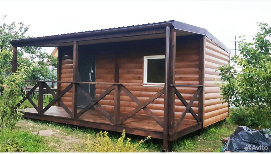 Дачный домик 6000х5000 мм (2 модуля, основной каркас деревянный)