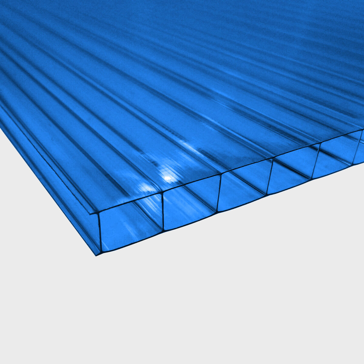 Сотовый поликарбонат Синий, 4 мм, 6000х2100 мм