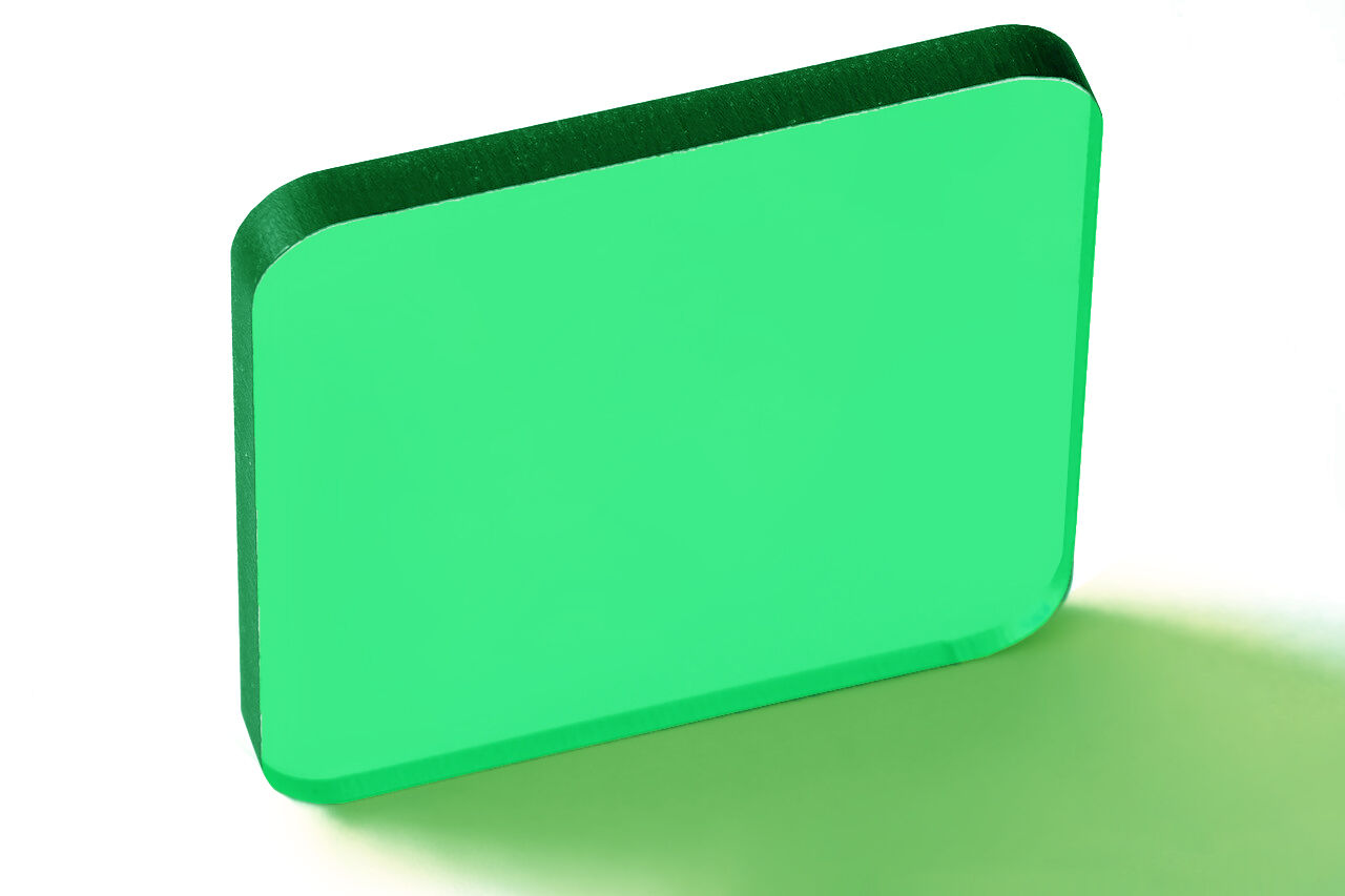 Поликарбонат монолитный Зелёный, 0,8 мм, 1250х2050 мм
