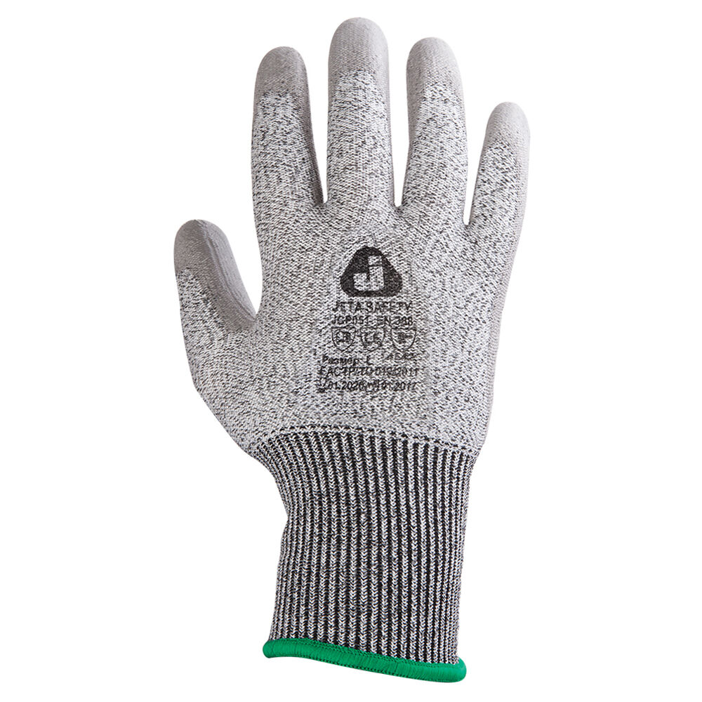 Антипорезные перчатки с полиуретановым покрытием (5 класс)