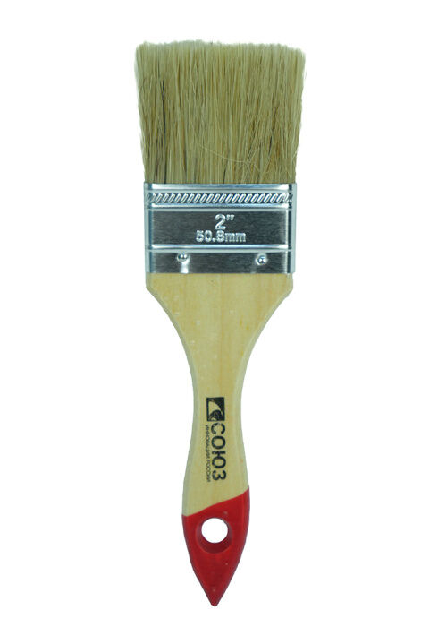 9040-36-050C Кисть плоская Standard 2" (50мм), натуральная щетина, деревянная ручка, СОЮЗ