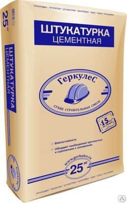 Штукатурка цементная "Геркулес" 25кг купить за 370 руб./шт. в ...