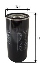 Топливный фильтр Ивеко Стралис Clean Filter DNW2515 H:106 D1:103 D2:221.