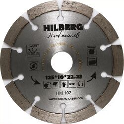 125*2,0*22,2мм диск алмазный Hilberg Hard Materials Лазер