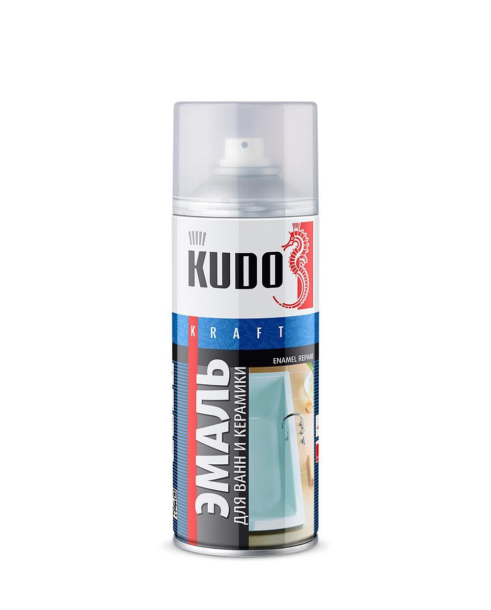 Эмаль для реставрации ванн и керамики KUDO белая KU-1301