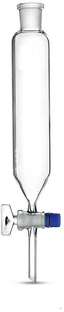 Воронка делительная цилиндрическая, 1000 мл, шлиф 29/32, со стеклянным краном 