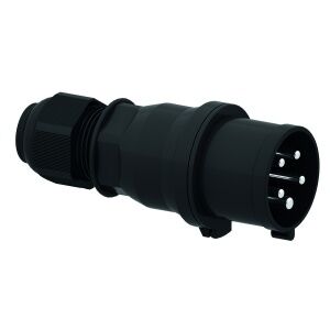 Вилка кабельная 5р(3p + N + PE) 32А 230-380 IP44 черная Bals