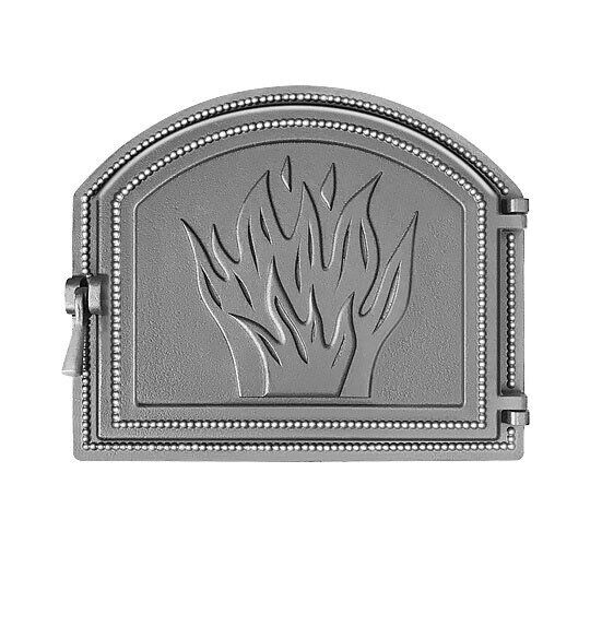 Дверца каминная чугунная Везувий (218), не крашенная (Везувий) Комплектующие для печей и каминов
