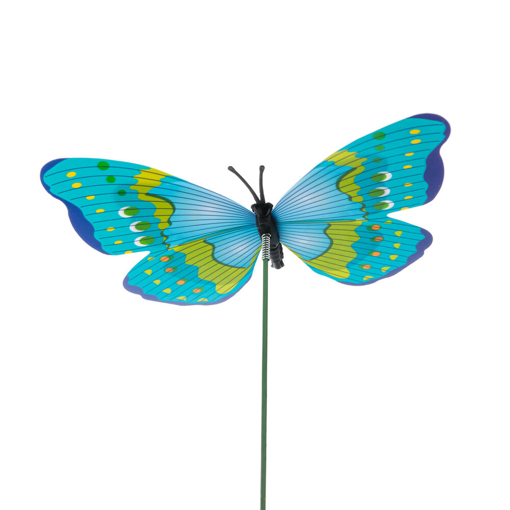 Фигурка на стержне 25см "Бабочка", ПВХ, 7-10см, 10-20 цветов 4