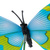 Фигурка на стержне 25см "Бабочка", ПВХ, 7-10см, 10-20 цветов #5