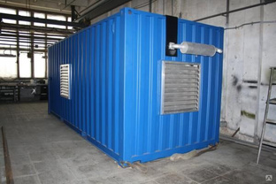Блок-контейнер для размещения ДГУ на раме 3000х2400х2450 мм