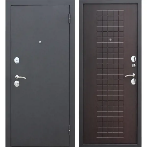 Дверь входная металлическая Гарда Муар, 860 мм, правая, цвет венге