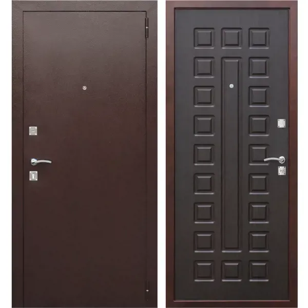 Дверь входная металлическая Йошкар РФ, 960 мм, правая, цвет венге