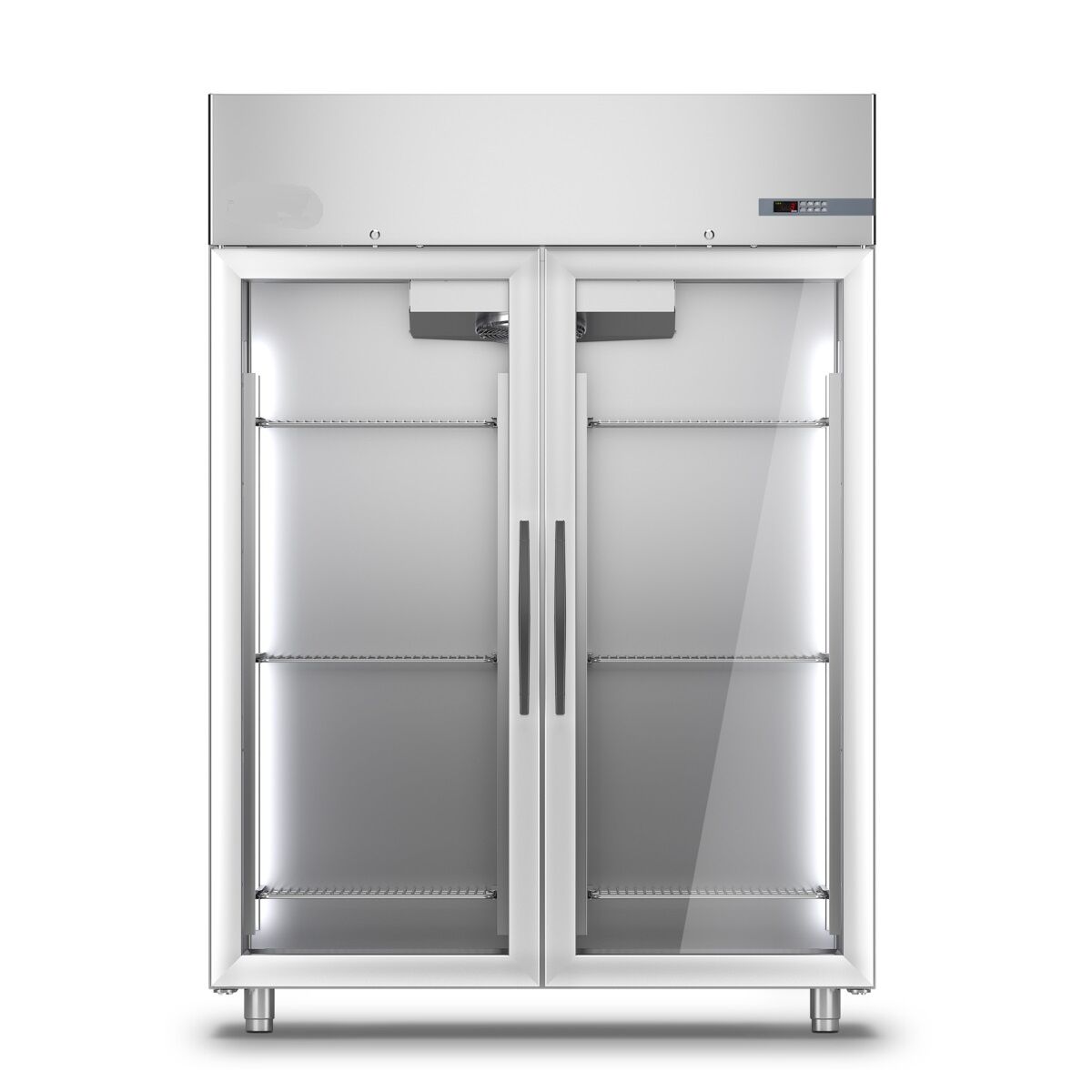 Шкаф холодильный 1200 литров apach chef line lcrm120sd2g со стеклянной дверью