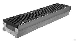 Лоток бетонный RAINPRO ЛВ-40.52.46-Б с решеткой ВЧ кл. E (щелевая) 