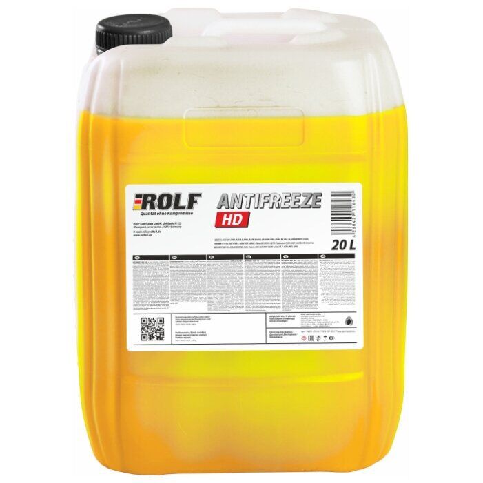 Антифриз ROLF HD желтый (20л), цена в Краснодаре от компании Транс-Ойл