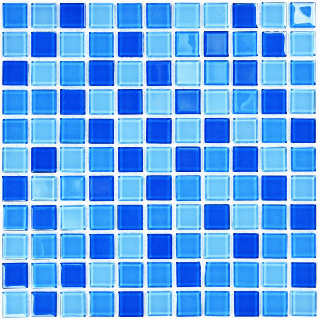 Мозаика стеклянная blue wave 1