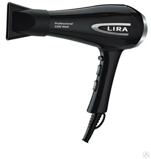 Фен LIRA LR 0706 black для волос профессиональный (2200Вт) 