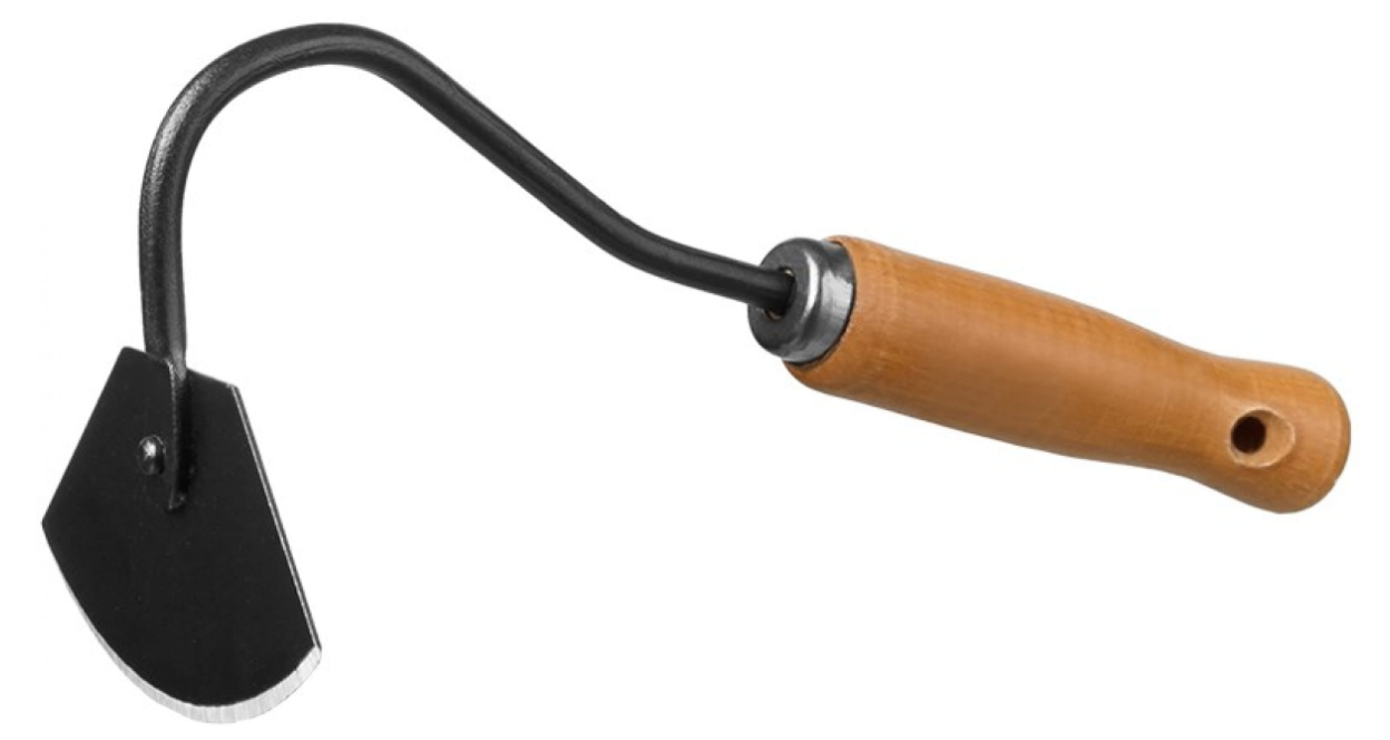 Мотыжка GRINDA "PROLine" радиусная с деревянной ручкой, 65х115х275мм