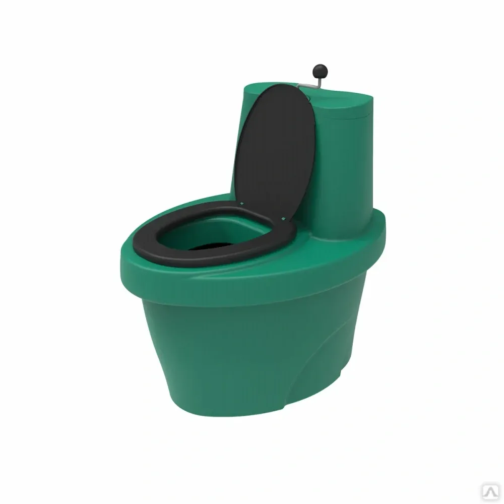 Торфяной туалет "Rostok" зеленый 615х820х790 мм
