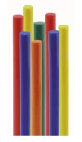 Стержни клеевые разноцветные для бумаги_древесины_картона_фетра и материи D=7mm/L=150mm_96г_16шт