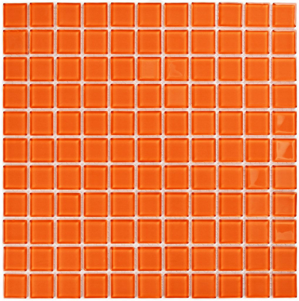 Мозаика стеклянная Orange glass 300х300