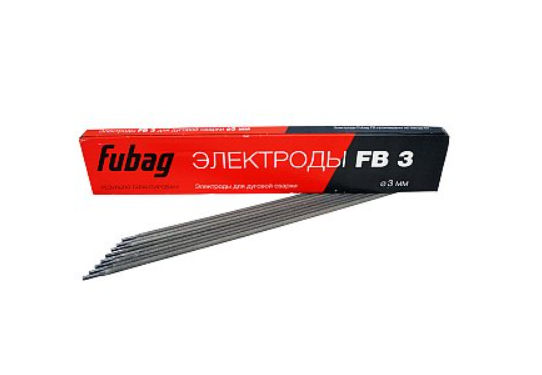 Электрод сварочный с рутиловым покрытием FUBAG FB 3 D3.0 мм (пачка 1кг)