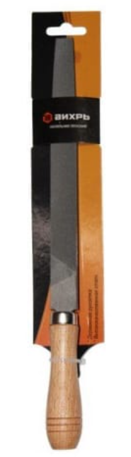 Напильник плоский Вихрь 200 мм деревянная рукоятка