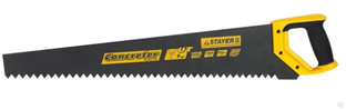 Ножовка STAYER BETON 700 мм, 1 TPI, закаленный износостойкий зуб по пенобетону 