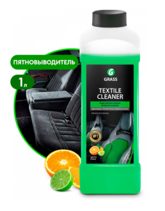 Очиститель GRASS Textile-cleaner для салона автомобиля низкопенный (1кг) 1л