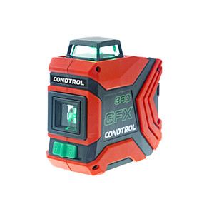 Нивелир CONDTROL лазерный GFX360 (горизонталь 360 град/вертикаль/крест, цвет луча зеленый)
