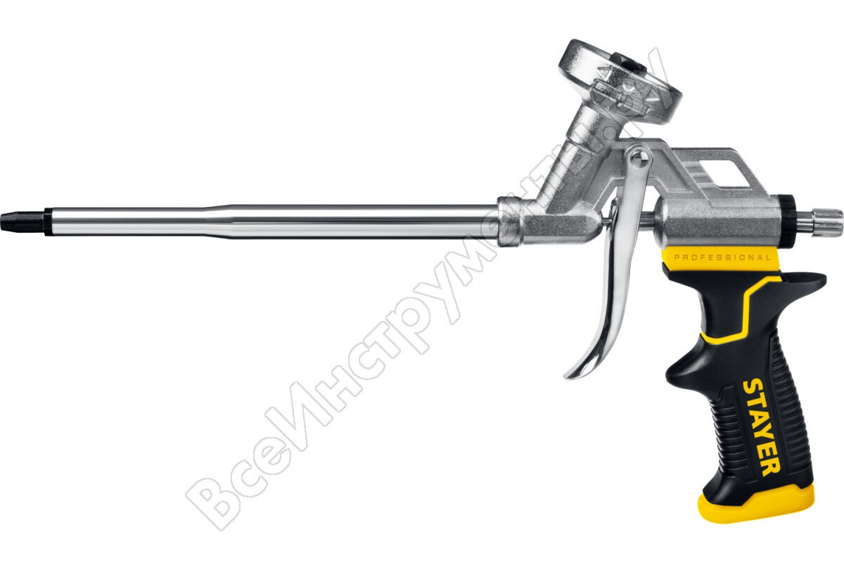 Пистолет для пены монтажной STAYER HERCULES с тефлоновым покрытием сопла, профессиональный