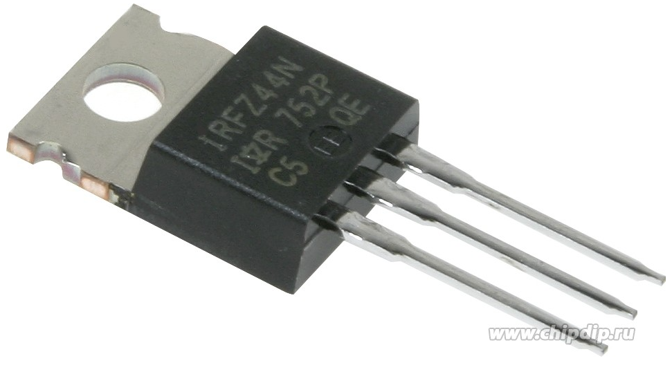 Транзистор MOSFET N-канал 55В 49А TO-220 IRFZ44 IRFZ44N