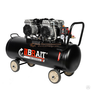 Компрессор BRAIT KB-2200/100х2 90 л, 2.6 кВт 