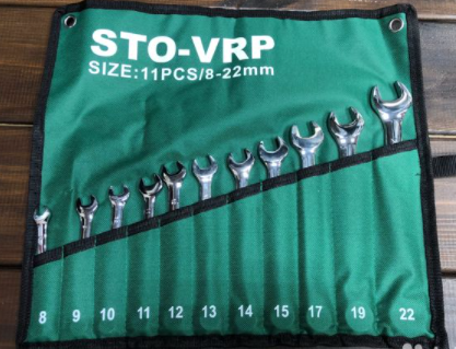 Набор комбинированных ключей STO-VRP 11 предм. 8-22мм, на полотне