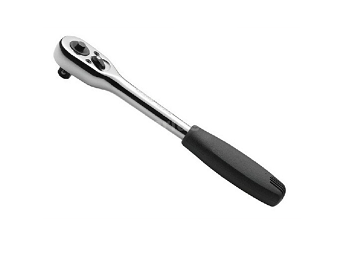 Рукоятка SATA 143мм 1/4" реверсивная с обрезиненной ручкой