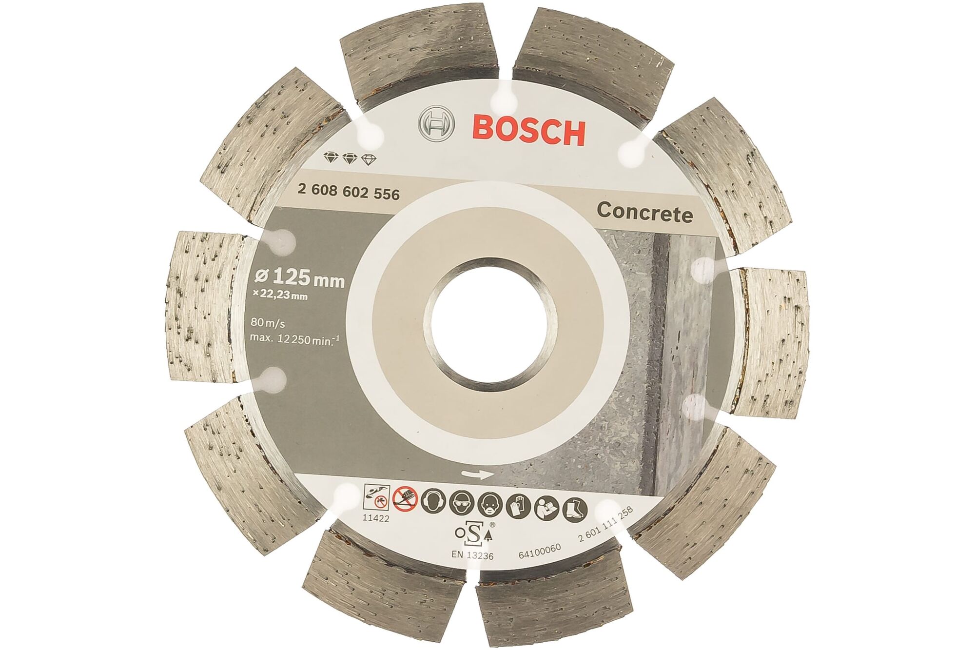 Диск алмазный сегментный 125*22*2 Expert Concrete Bosch бетон