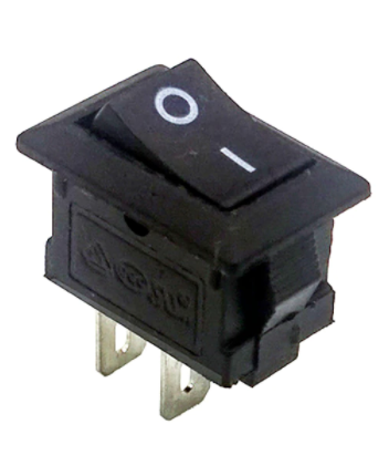 Выключатель KCD1/Т125, черный 6(4)А, 250V АС/ 10А, 125V AC
