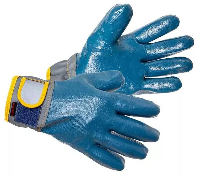 Перчатки Вибростат-03 для защиты от вибрации и механич. воздействий с нитриловым покрытием, р-р. 9 2