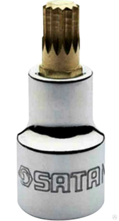 Головка SATA 50мм 1/2" торцевая со вставкой Spline M-5, 12-гранная 