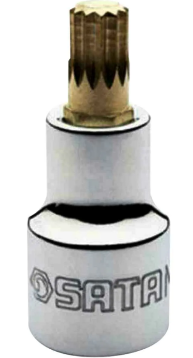 Головка SATA 50мм 1/2" торцевая со вставкой Spline M-5, 12-гранная