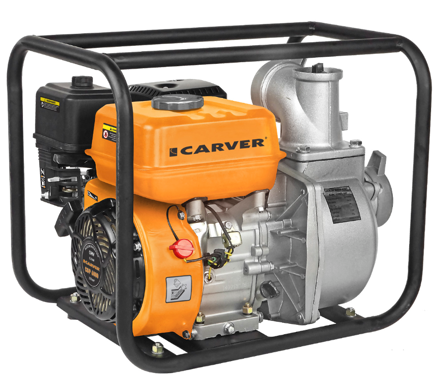 Мотопомпа бензиновая для чистой воды Carver CGP 6080 60 куб.м/час