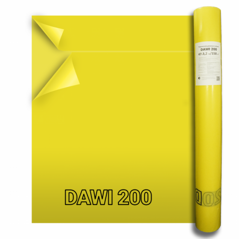 Пароизоляционная пленка DELTA-DAWI 200, однослойная пароизоляция, 3.2 х 47 м., рулон 150 м²