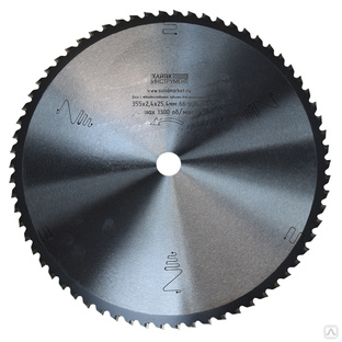 Пильный диск по стали 355 мм с посадочным 25,4 мм, 66 зубьев для сухой резки черного металла 
